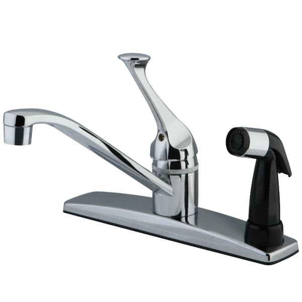 KB0573 8" Centerset Kitchen Faucet, Polished Chrome
